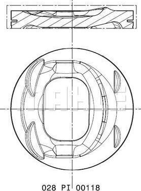 MAHLE 028 PI 00118 000 - Piston aaoparts.ro