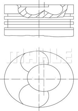 MAHLE 228 31 00 - Piston aaoparts.ro