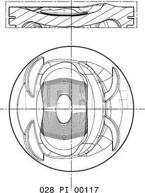 MAHLE 028 PI 00117 000 - Piston aaoparts.ro