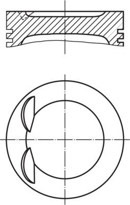MAHLE 028 PI 00134 000 - Piston aaoparts.ro