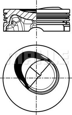 MAHLE 028 PI 00130 000 - Piston aaoparts.ro