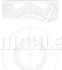 MAHLE 081 PI 00105 000 - Piston aaoparts.ro