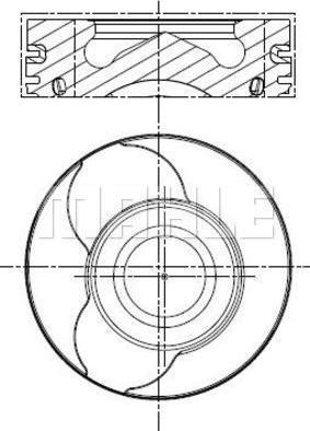 MAHLE 022 01 02 - Piston aaoparts.ro