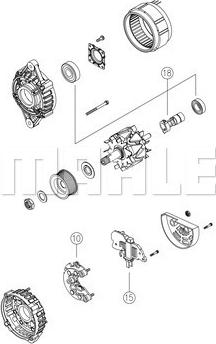 MAHLE MG 810 - Generator / Alternator aaoparts.ro