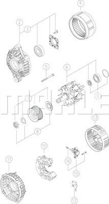 MAHLE MG 90 - Generator / Alternator aaoparts.ro