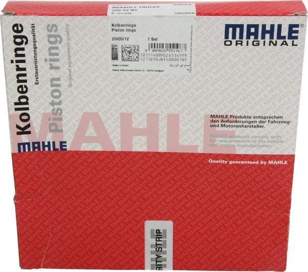 MAHLE 209 59 N0 - Set segmenti piston aaoparts.ro