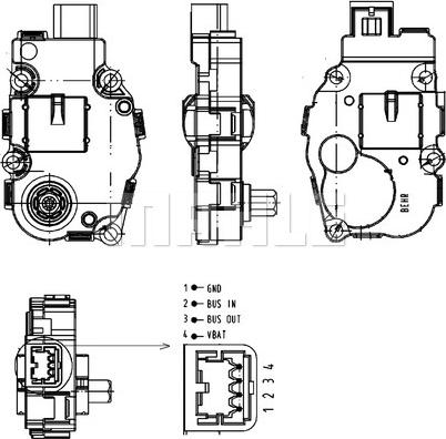 MAHLE AA 18 000P - Element de reglare, clapeta carburator aaoparts.ro