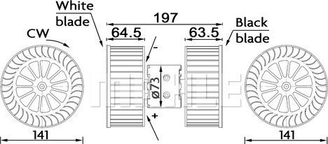 MAHLE AB 192 000S - Ventilator, habitaclu aaoparts.ro