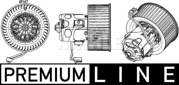 MAHLE AB 151 000P - Ventilator, habitaclu aaoparts.ro