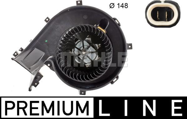 MAHLE AB 163 000P - Ventilator, habitaclu aaoparts.ro