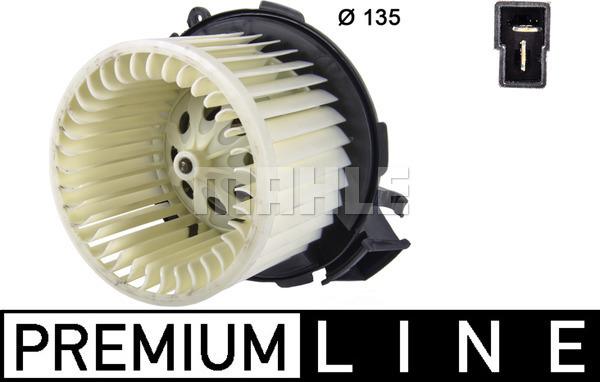 MAHLE AB 100 000P - Ventilator, habitaclu aaoparts.ro