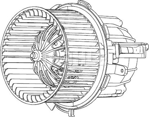 MAHLE AB 115 000P - Ventilator, habitaclu aaoparts.ro