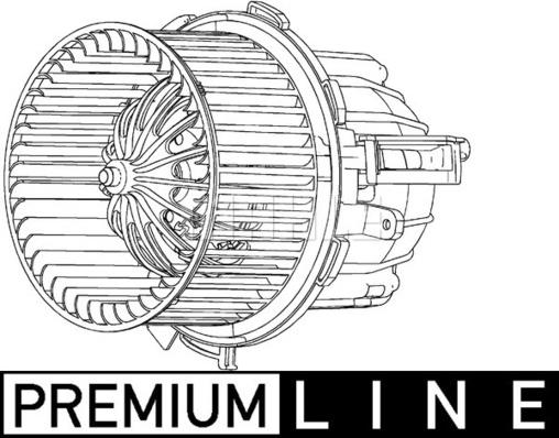 MAHLE AB 115 000P - Ventilator, habitaclu aaoparts.ro