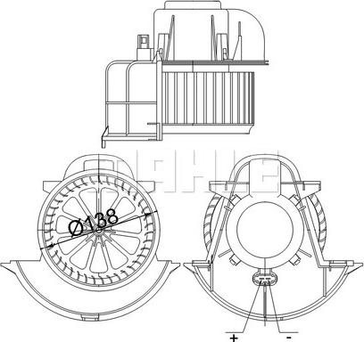 MAHLE AB 113 000S - Ventilator, habitaclu aaoparts.ro