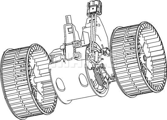 MAHLE AB 133 000P - Ventilator, habitaclu aaoparts.ro