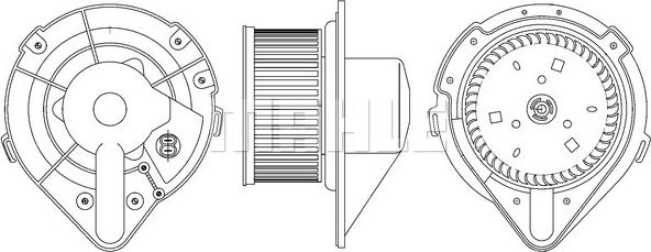 MAHLE AB 172 000S - Ventilator, habitaclu aaoparts.ro