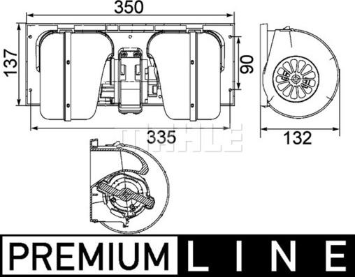 MAHLE AB 85 000P - Ventilator, habitaclu aaoparts.ro