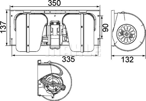 MAHLE AB 85 000P - Ventilator, habitaclu aaoparts.ro