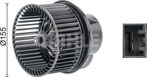 MAHLE AB 250 000P - Ventilator, habitaclu aaoparts.ro