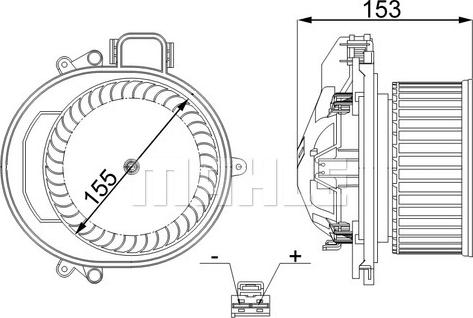 MAHLE AB 257 000S - Ventilator, habitaclu aaoparts.ro