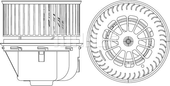 MAHLE AB 264 000P - Ventilator, habitaclu aaoparts.ro