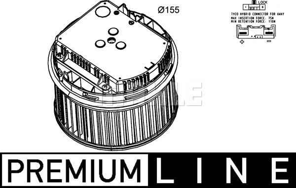 MAHLE AB 261 000P - Ventilator, habitaclu aaoparts.ro