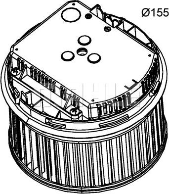 MAHLE AB 261 000P - Ventilator, habitaclu aaoparts.ro