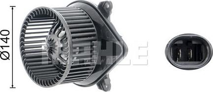 MAHLE AB 234 000S - Ventilator, habitaclu aaoparts.ro