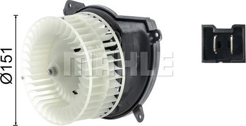 MAHLE AB 222 000S - Ventilator, habitaclu aaoparts.ro