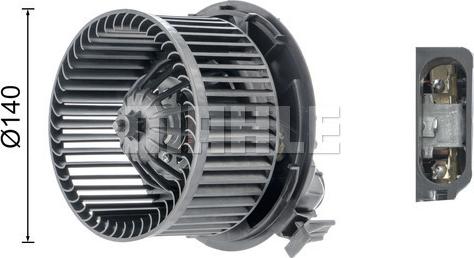 MAHLE AB 227 000P - Ventilator, habitaclu aaoparts.ro