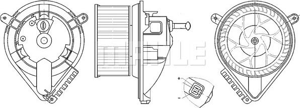 MAHLE AB 271 000S - Ventilator, habitaclu aaoparts.ro