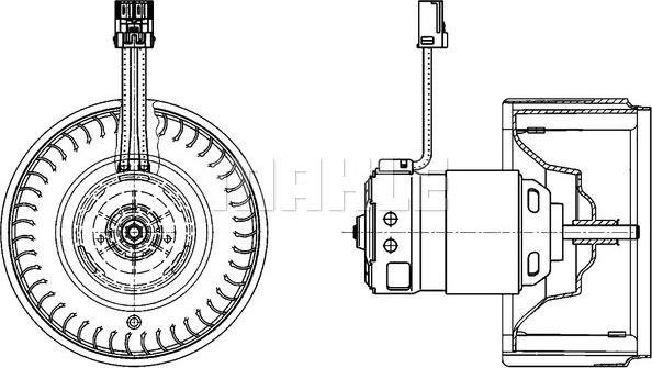 MAHLE AB 71 000P - Ventilator, habitaclu aaoparts.ro