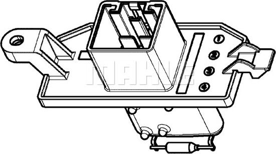 MAHLE ABR 104 000P - Rezistor, ventilator habitaclu aaoparts.ro