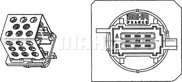 MAHLE ABR 89 000P - Rezistor, ventilator habitaclu aaoparts.ro