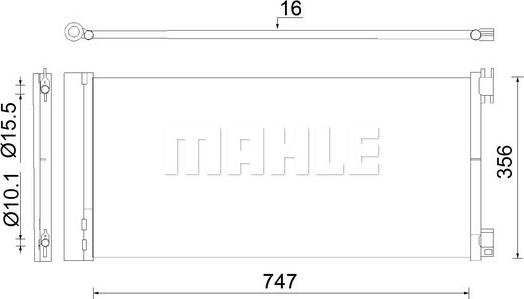 MAHLE AC 925 000S - Condensator, climatizare aaoparts.ro