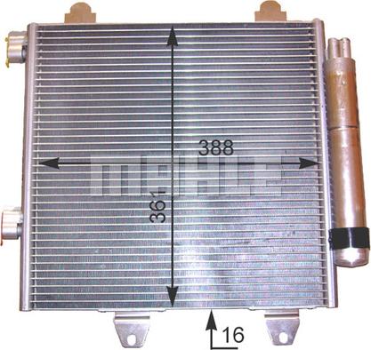 MAHLE AC 459 000P - Condensator, climatizare aaoparts.ro