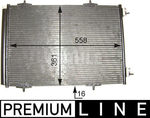 MAHLE AC 466 000P - Condensator, climatizare aaoparts.ro