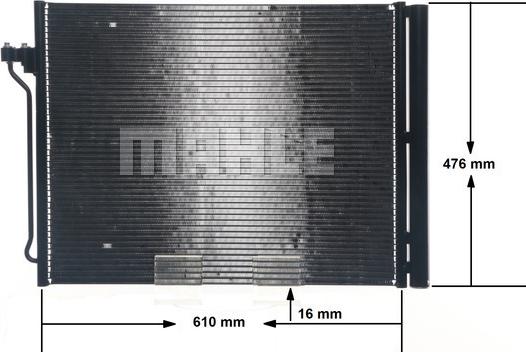 MAHLE AC 463 000S - Condensator, climatizare aaoparts.ro