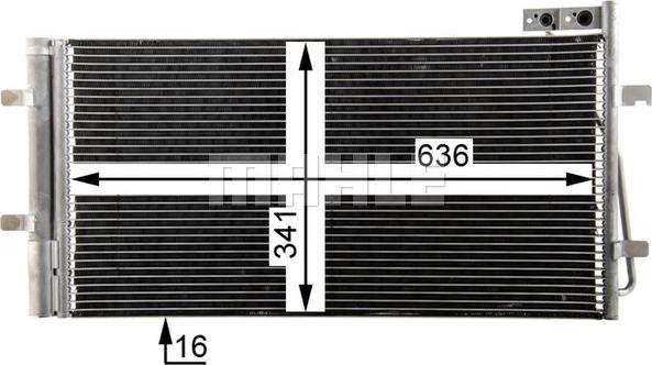 MAHLE AC 42 000P - Condensator, climatizare aaoparts.ro