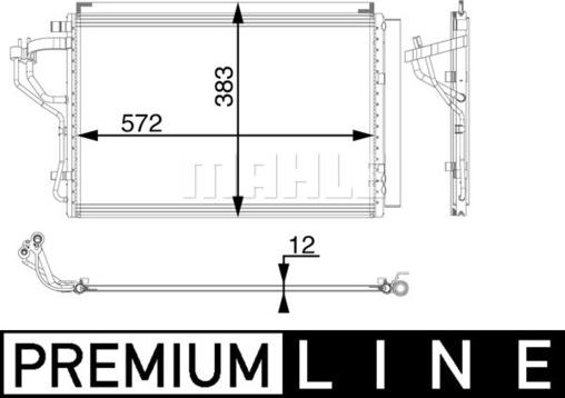 MAHLE AC 55 000P - Condensator, climatizare aaoparts.ro