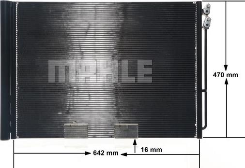 MAHLE AC 567 000S - Condensator, climatizare aaoparts.ro