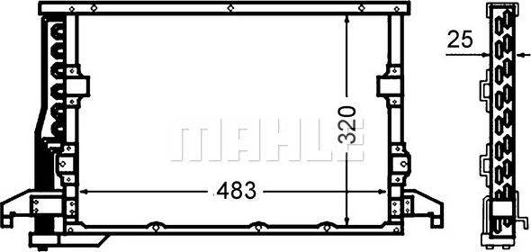 MAHLE AC 512 000S - Condensator, climatizare aaoparts.ro