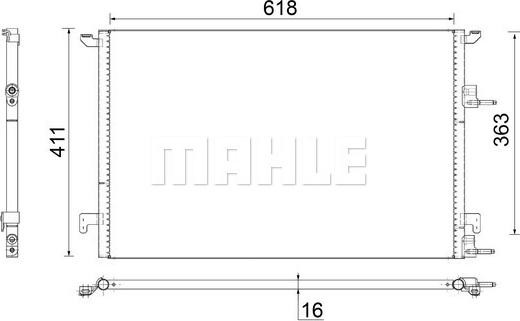 MAHLE AC 589 000S - Condensator, climatizare aaoparts.ro