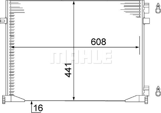 MAHLE AC 528 000S - Condensator, climatizare aaoparts.ro