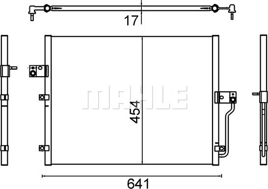 MAHLE AC 643 000S - Condensator, climatizare aaoparts.ro