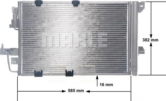 MAHLE AC 665 000S - Condensator, climatizare aaoparts.ro