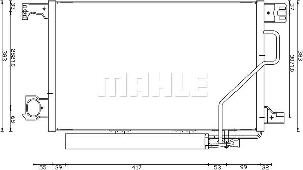 MAHLE AC 662 000S - Condensator, climatizare aaoparts.ro