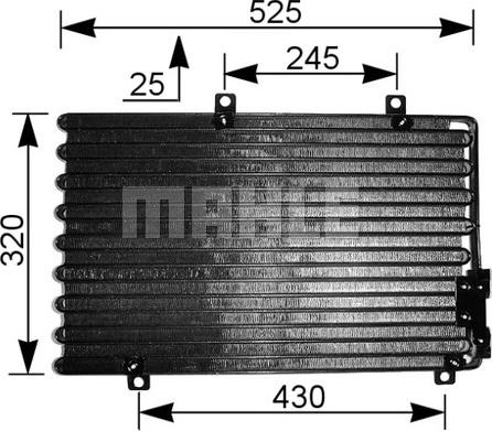 MAHLE AC 195 000S - Condensator, climatizare aaoparts.ro