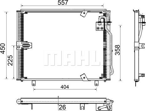 MAHLE AC 148 000S - Condensator, climatizare aaoparts.ro