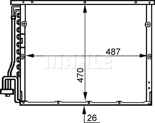 MAHLE AC 179 000S - Condensator, climatizare aaoparts.ro